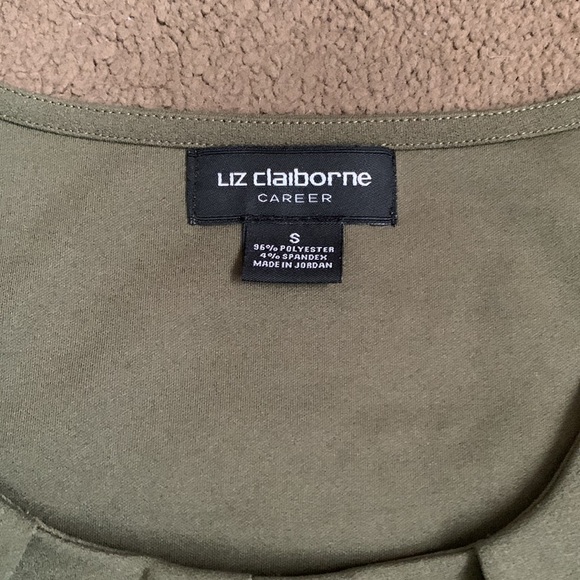 Liz Claiborne Career Cap sleeve top Sz S - Picture 4 of 4